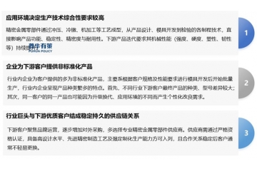 精密金屬零部件：技術特性、下游需求與行業演進趨勢